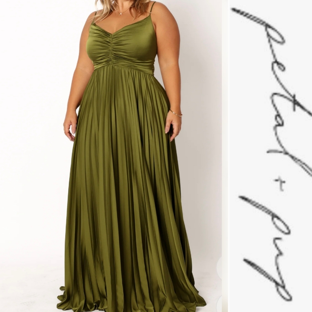 Petal & Pup Sage Green Maxi Dress